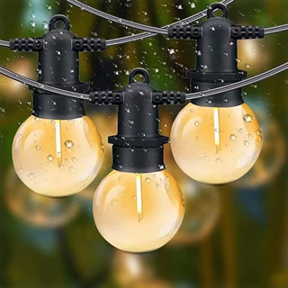 LED lyskæde til indendørs og udendørs brug - 9 m 25 pærer